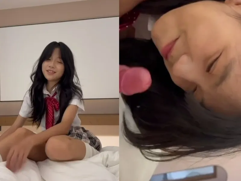 Em loli dễ thương liếm cậu bé biến em thành con em đĩ nứng p1